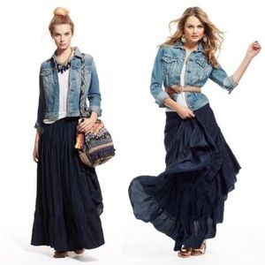 Calypso st barth maxi silk skirt